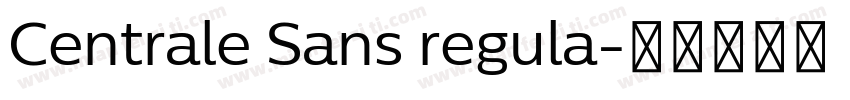 Centrale Sans regula字体转换